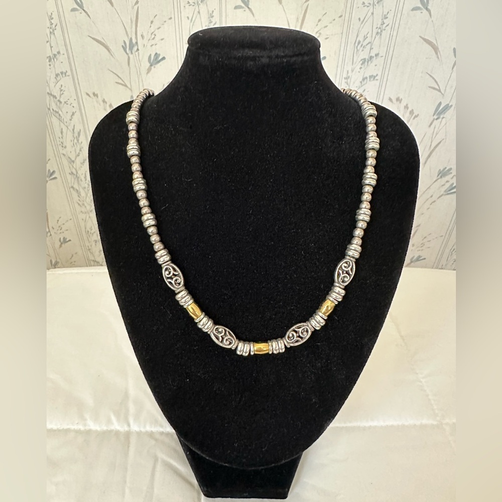 Brighton Silver and Gold Accent Necklace